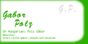 gabor polz business card